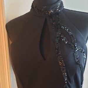 Sexy long beaded gown